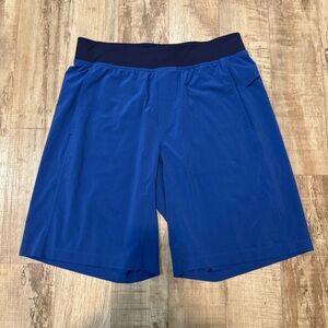 Lululemon Shorts Mens Size L Blue/Navy Blue Athletic Running Training Gym